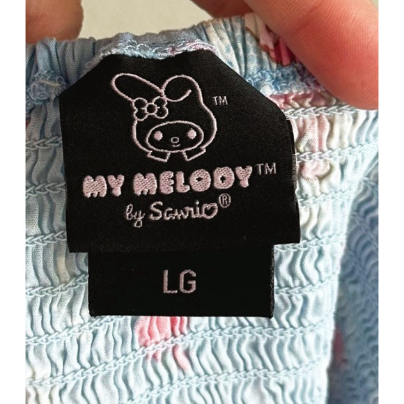 My Melody Peasant Girl Crop Top Large Puff Sleeve Kawaii Cute Kidcore Cosplay - Picture 3 of 6